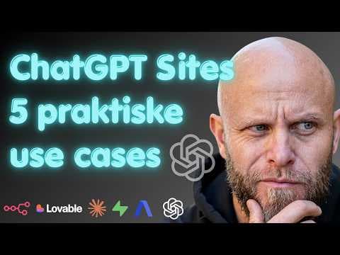 Video: ChatGPT Sites - 5 praktiske use cases - FlowNordics