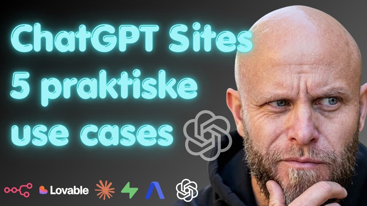 Video: ChatGPT Sites - 5 praktiske use cases - FlowNordics