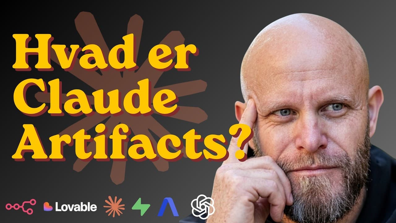 Video: Claude Artifacts: Fra chat til interaktive værktøjer - FlowNordics
